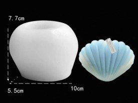 Molde silicona ostra chica 